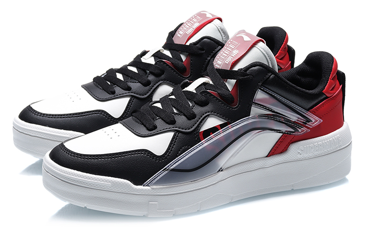 Lookbook Li-Ning Superwave Low 'Hitam Putih Merah' AECR003-2