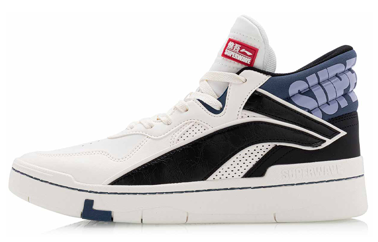 Li-Ning Superwave Mid 'White Black Blue' AGCQ061-2