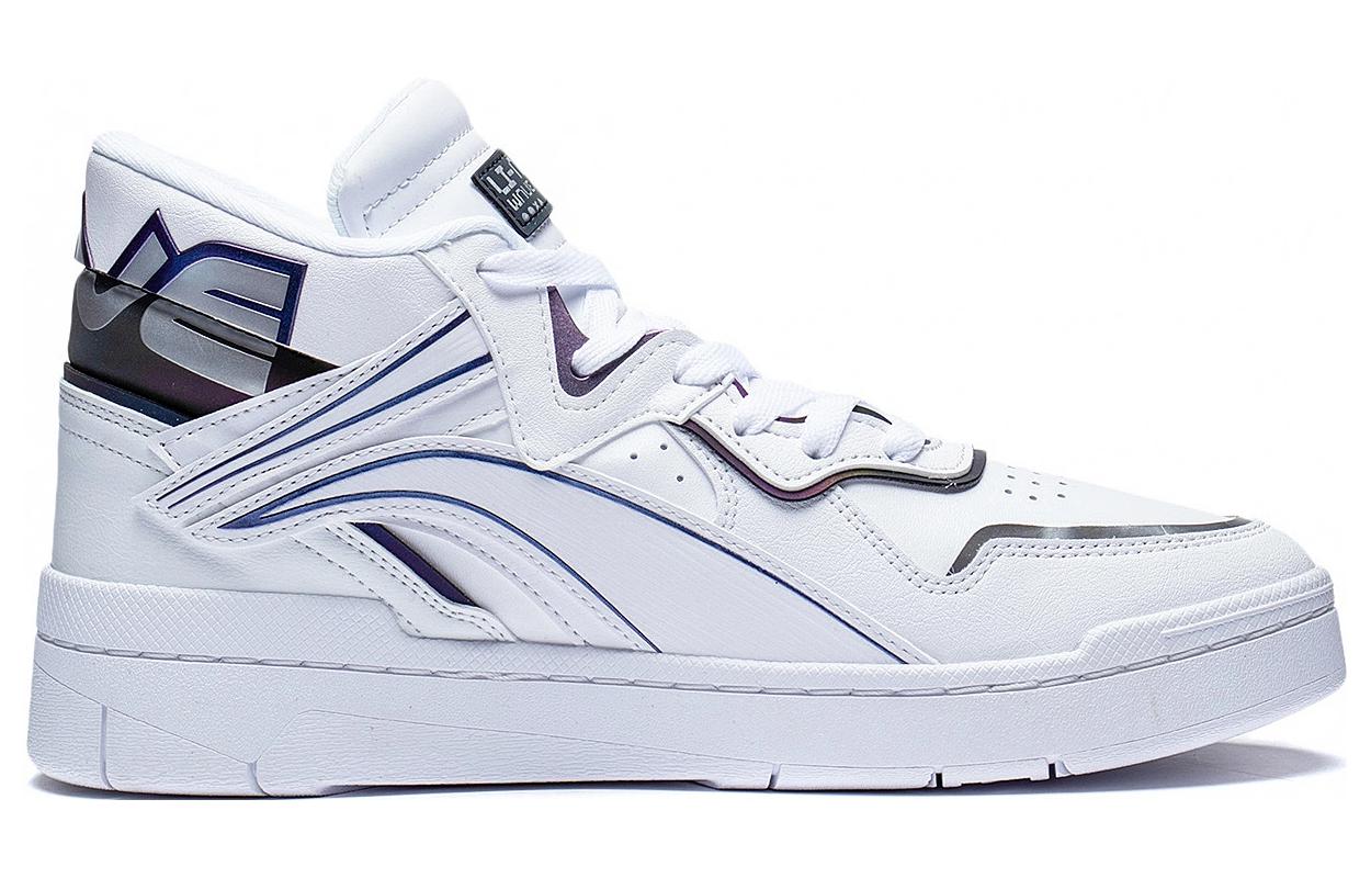 Order 리닝 슈퍼웨이브 미드 프리미엄 '화이트 블랙' AGCS151-1