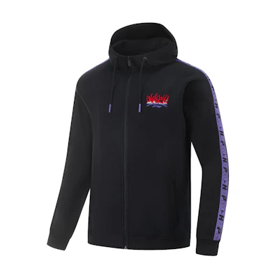 Li-Ning Table Tennis Series Black Hooded Zip Jacket Casual Wear AWDUJ03-1