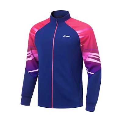 Li-Ning Table Tennis Series Colorblock Hoodie Purple Blue-Unisex AWDT647-2