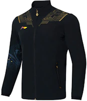 Li-Ning Table Tennis Series Reflective Letter Print Jacket Black AYYR437-2 Li-Ning Table Tennis Series Reflective Letter Print Jacket Black AYYR437-2