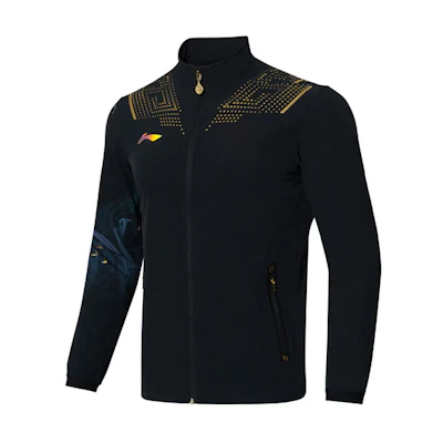 Li-Ning Table Tennis Series Reflective Letter Print Jacket Black AYYR437-2