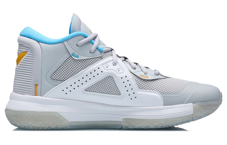Order 리닝 팀 엠블럼 미드 '그레이 화이트' (Li-ning Team Emblem Mid 'Grey White') ABAR117-4