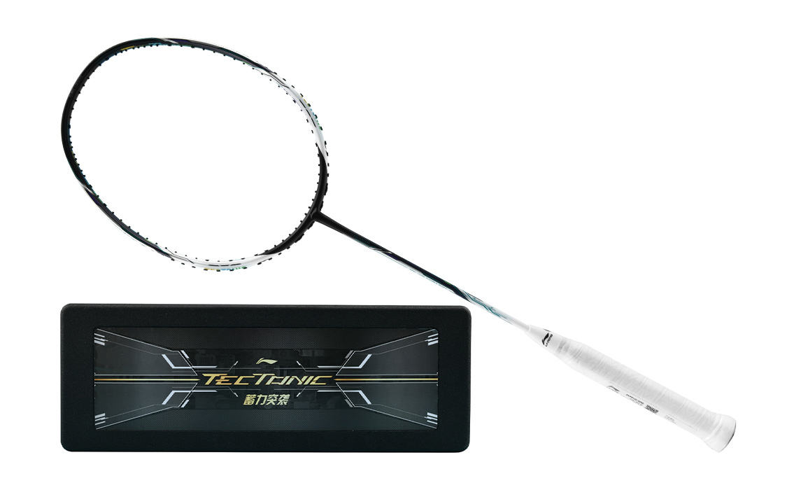 Lookbook Li-Ning Tectonic 9 Full Carbon Badminton Racket Offensive Pro 4U G5 Black/White AYPR132-A