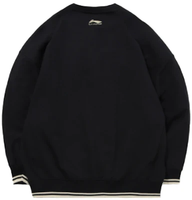 Li-Ning Text Logo Crewneck Pullover Sweatshirt Black AWDQ631-6 Lookbook Li-Ning Text Logo Crewneck Pullover Sweatshirt Black AWDQ631-6