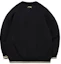 Lookbook Li-Ning Text Logo Crewneck Pullover Sweatshirt Black AWDQ631-6