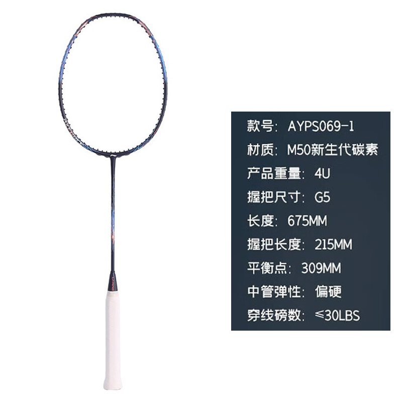 Lookbook Li-Ning Thunder 90 Dragon MAX Carbon Badminton Racket - Pro Offensive 4UG5 Blue AYPS069