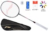 Sizing Li-Ning Thunder 90 MAX Carbon Badminton Racket - Pro Offensive, Red, 675mm AYPS071-2