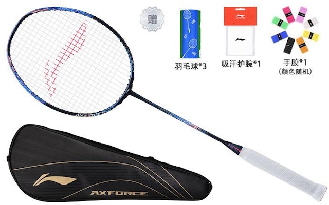Li-Ning Thunder 90 Max Carbon Badminton Racket, Offensive Pro, Blue, 675mm AYPT239-3 3