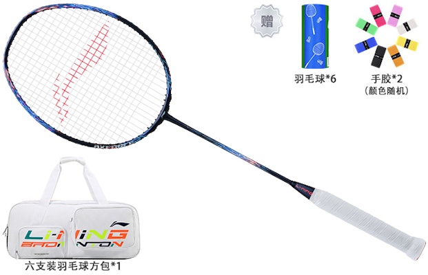 Li-Ning Thunder 90 Max Carbon Badminton Racket, Offensive Pro, Blue, 675mm AYPT239-3 5