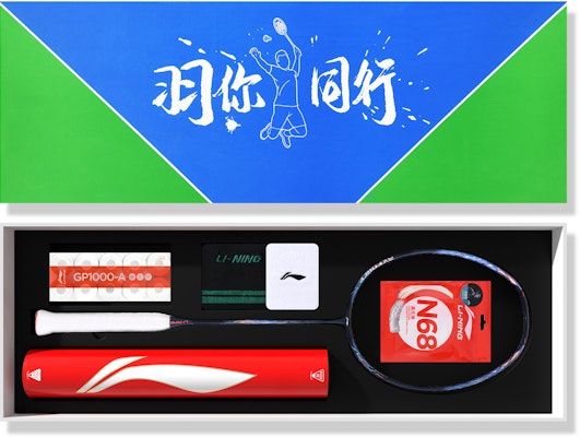 Li-Ning Thunder 90 Max Carbon Badminton Racket, Offensive Pro, Blue, 675mm AYPT239-3 7