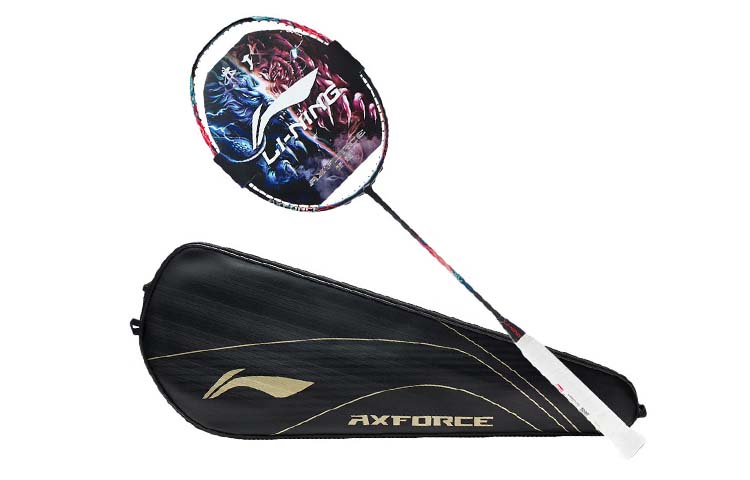 Order 李寧 サンダー90 タイガーMAX フルカーボン バドミントンラケット レッド プロ用 AYPS073