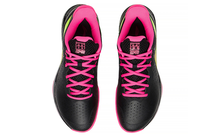 Shop Li-Ning Thunder 'Hitam Merah Muda' Sneakers. AYAS018-4