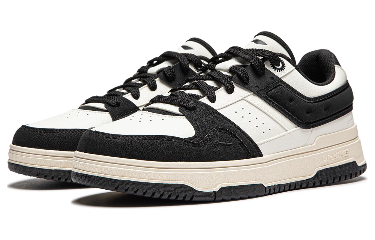 Lookbook LiNing李寧 天跡 2 休閒百搭 防滑耐磨 低筒 帆布鞋 男款 白黑