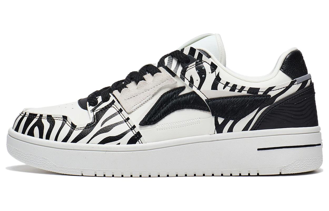 Buy LiNing李寧 天跡 休閒反光 防滑耐磨 低幫 板鞋 男款 白黑