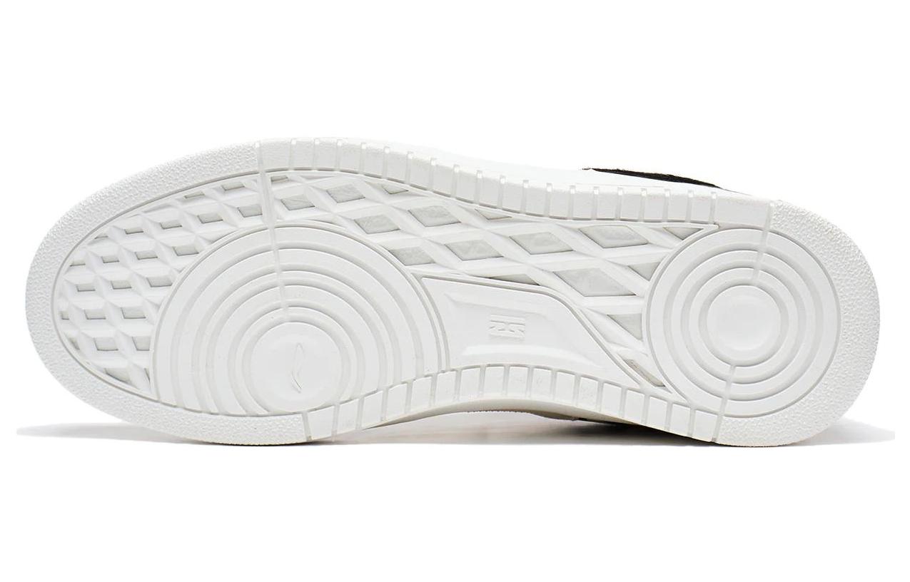 Lookbook LiNing李寧 天跡 休閒反光 防滑耐磨 低幫 板鞋 男款 白黑