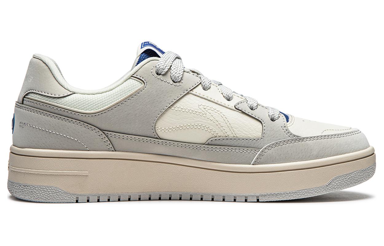 Order LiNing李寧 天跡 休閒百搭 防滑耐磨 低筒 板鞋 男款 灰白