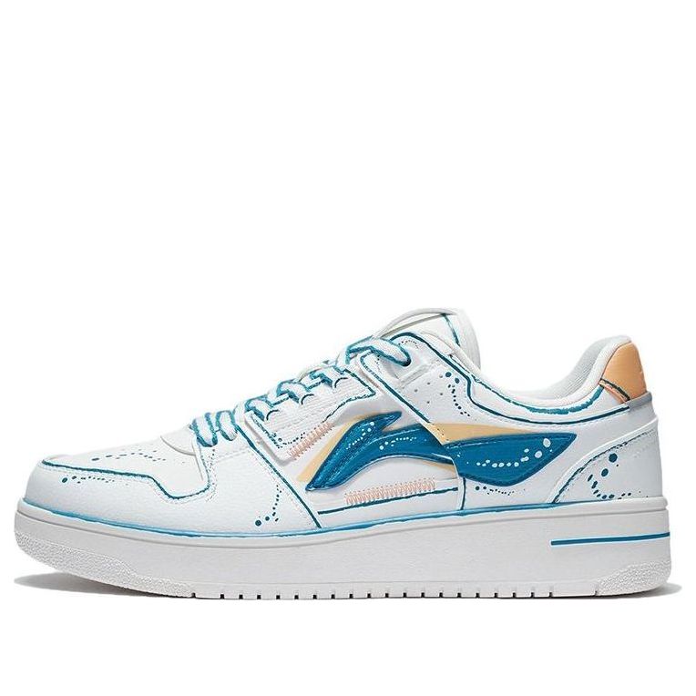 Li-Ning Tianji Skate Shoes 'White Blue' AGCT375-1