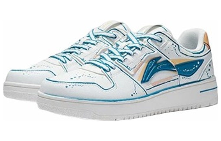 Shop Li-Ning Tianji Skate Shoes 'White Blue' AGCT375-1