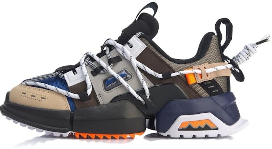 李宁 盘古 耐磨透氣 低幫 老爹鞋 黑棕 Buy 李宁 盘古 耐磨透氣 低幫 老爹鞋 黑棕