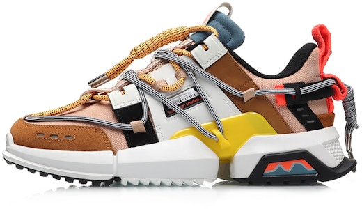 LiNing李寧 盤古 2019紐約時裝週系列 拼接復古老爸鞋 男款 白棕 Buy LiNing李寧 盤古 2019紐約時裝週系列 拼接復古老爸鞋 男款 白棕