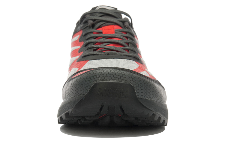 Shop Li-Ning Trail Running Low ''Zwart Grijs Rood'' AEEL001-1
