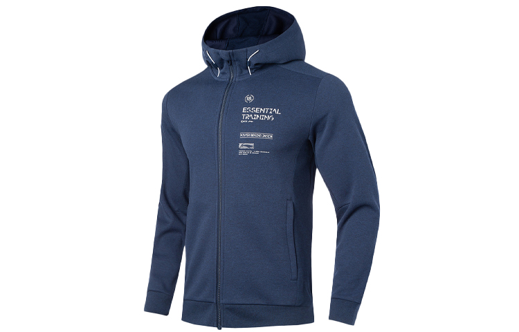 Li-Ning Training Hoodie Jacket Men’s Casual Sportswear Light Gray/Blue AWDQ469-5