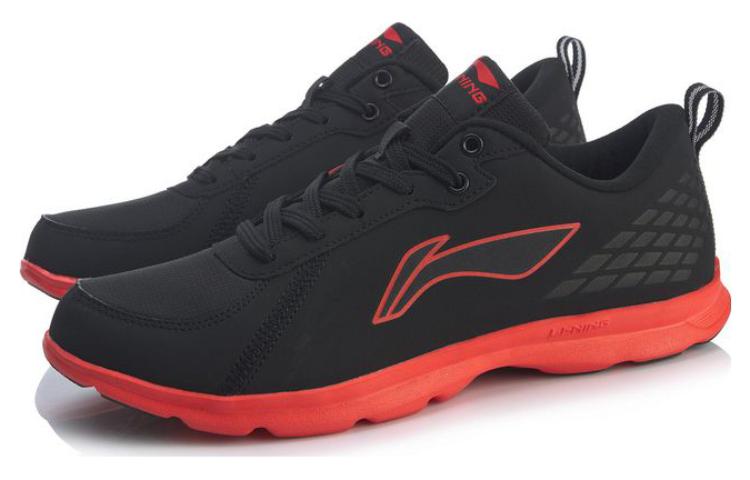 Lookbook Li-Ning Sepatu Latihan Rendah 'Hitam Oranye' ARBT047-1