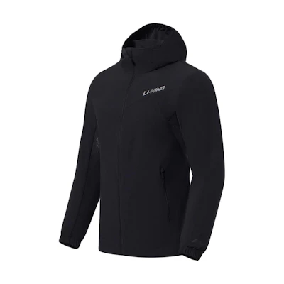 Li-Ning Training Reflective Quick-Dry Casual Hooded Jacket Black Unisex AFXS001-1