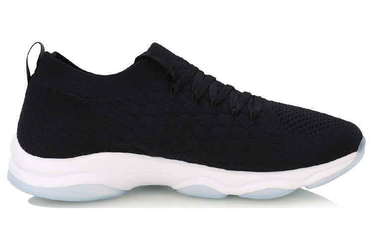Order Sepatu Lari Pelatihan Li-Ning 'Hitam Putih' AFJN023-3