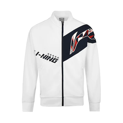 Li-Ning Training Series Big Logo Print Zip-Up Jacket White () AWDS363-2