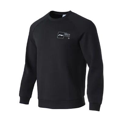 Li-Ning Training Series Casual Crewneck Pullover Sweatshirt Black () AWDQ671-1