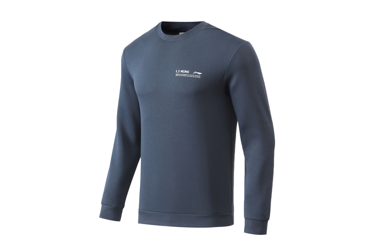 Li-Ning Training Series Casual Crewneck Sweatshirt Deep Shadow Blue AWDR101-5