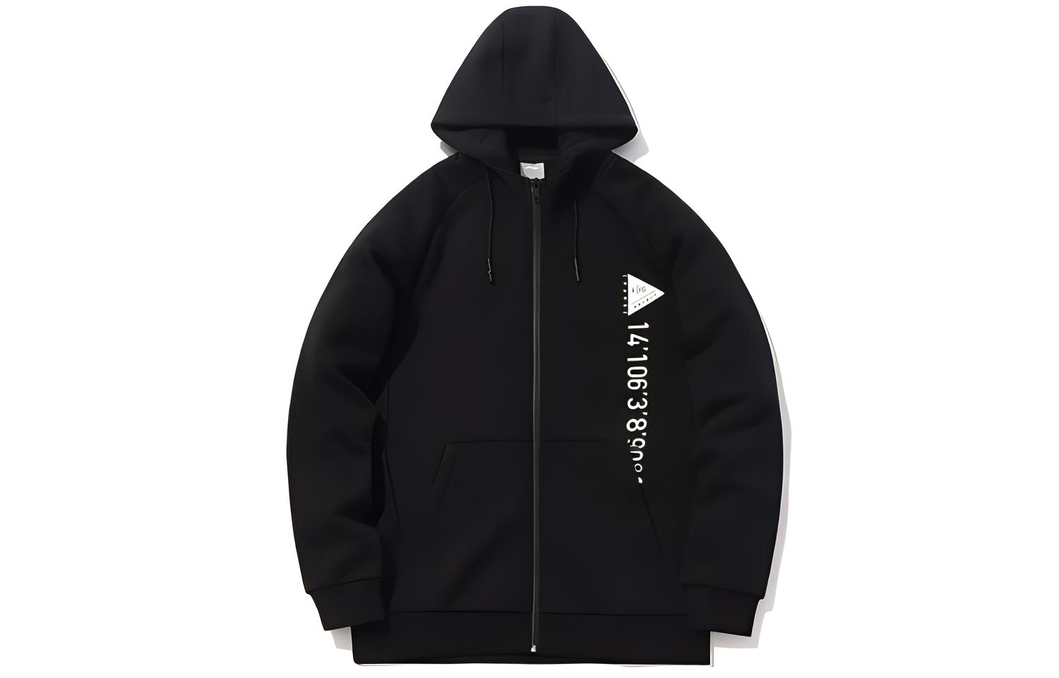 Li-Ning Training Series Casual Sports Jacket Sweatshirt - Black AWDQ433-2