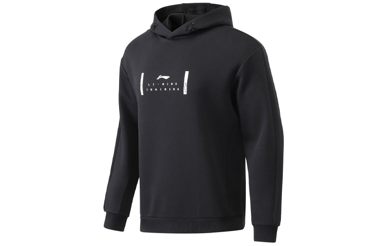 Li-Ning Training Series Colorblock Logo Pullover Sweatshirt - Black AWDR063-1