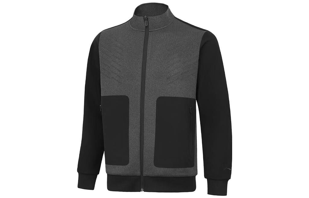 Li-Ning Training Series Colorblock Stand Collar Jacket Men Black AJDT701-3