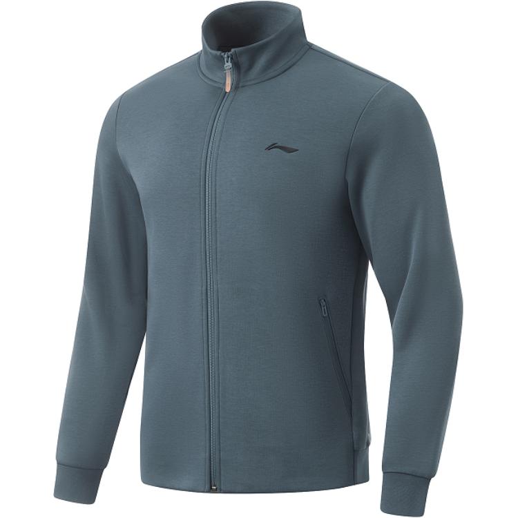 Li-Ning Training Series Comfy Casual Stand Collar Jacket - Blue AWDU173-4