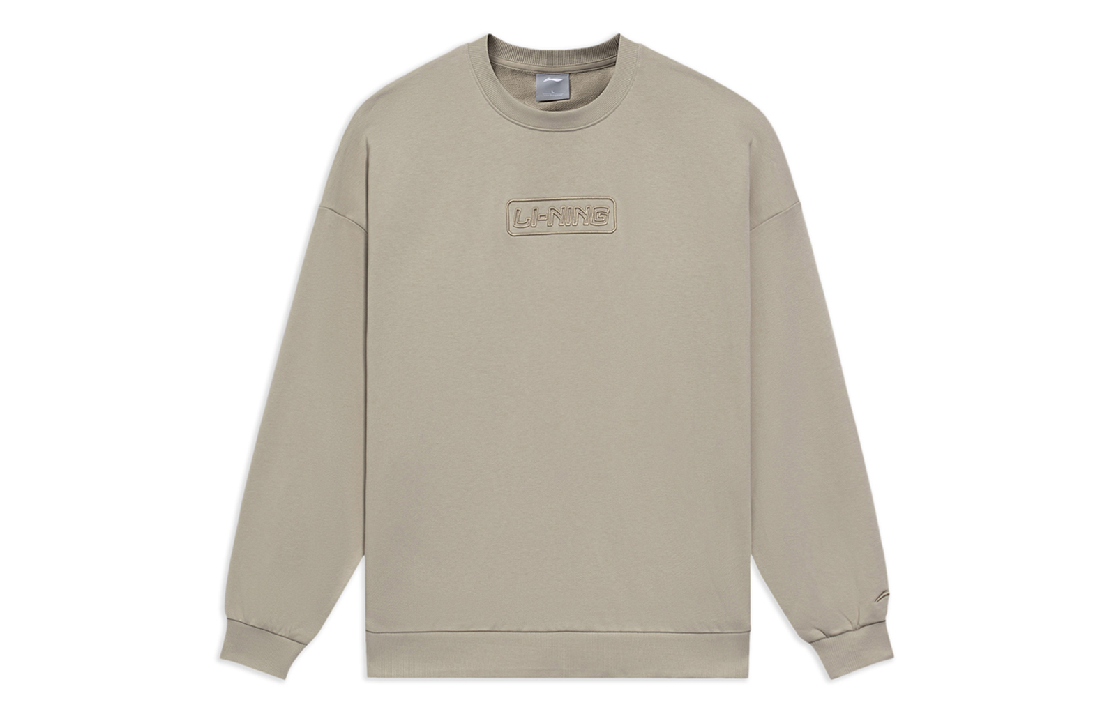 Li-Ning Training Series Fleece Crew Neck Sweatshirt Unisex - Cashmere Gray AWDRB76-11