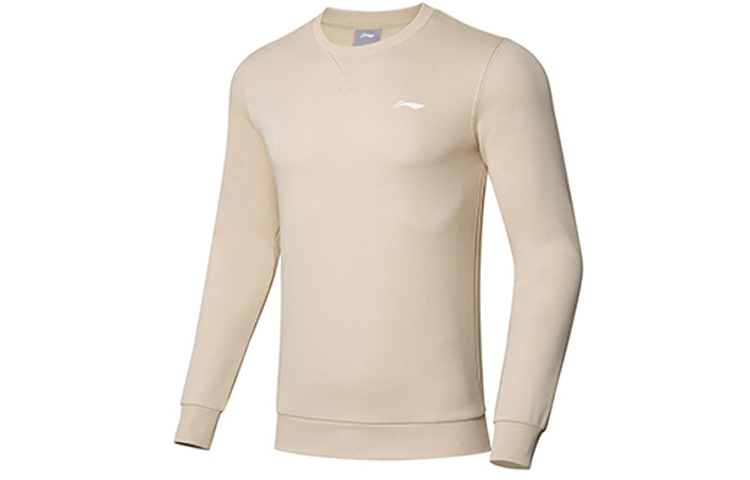 Li-Ning Training Series Fleece Crewneck Sweatshirt Winter Khaki AWDRF59-1