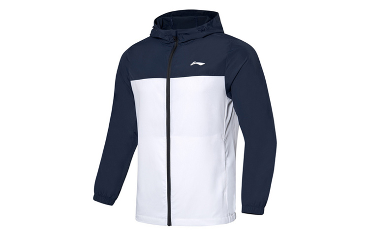 Li-Ning Training Series Logo Colorblock Hoodie Jacket - White AFDQ203-1