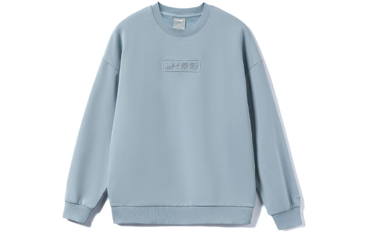 Li-Ning Training Series Logo Crewneck Pullover Sweatshirt Unisex William Blue AWDRB76-5