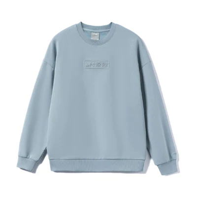 Li-Ning Training Series Logo Crewneck Pullover Sweatshirt Unisex William Blue AWDRB76-5