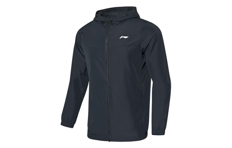 Li-Ning Training Series Logo Patchwork Hoodie Jacket Black Men’s AFDQ203-2