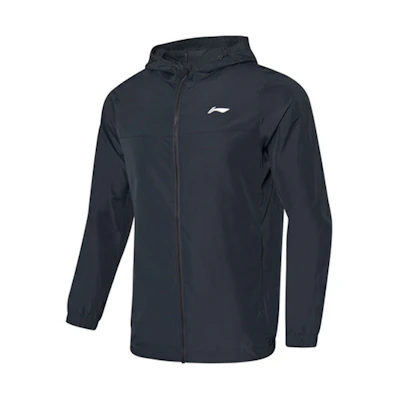 Li-Ning Training Series Logo Patchwork Hoodie Jacket Black Men’s AFDQ203-2