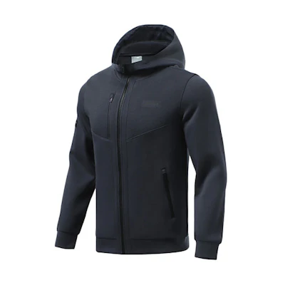 Li-Ning Training Series Logo Zip Hoodie Ink Gray AWDR467-5