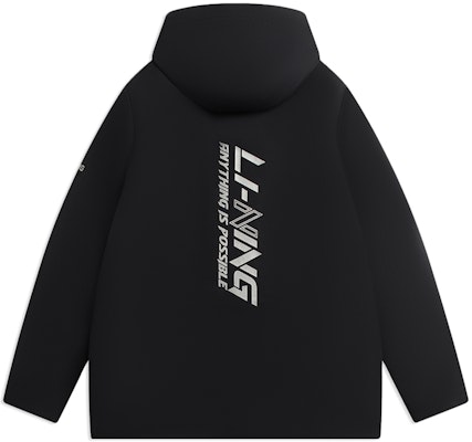 李寧多口袋可拆連帽羽絨外套 黑色 男款 冬季訓練系列 AYMS311-3 Lookbook 李寧多口袋可拆連帽羽絨外套 黑色 男款 冬季訓練系列 AYMS311-3