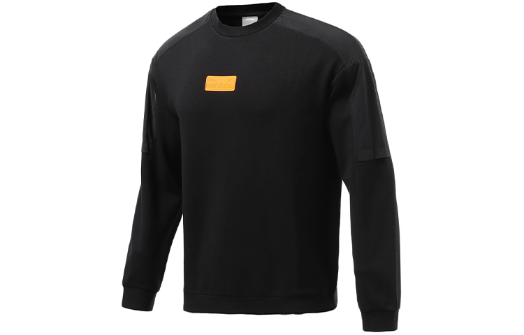 Li-Ning Training Series Oversized Crewneck Pullover Sweatshirt Black AWDR365-1