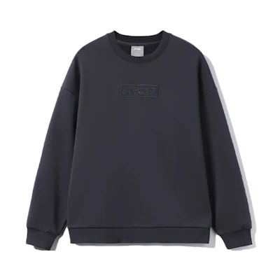 Li-Ning Training Series Oversized Fleece Crewneck Sweatshirt Unisex Dark Purple Gray AWDRB76-8