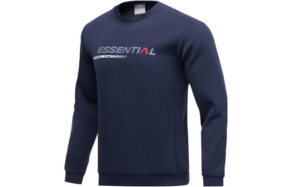 Li-Ning Training Series Pullover Sweatshirt Men’s Deep Blue Iris AWDR007-3